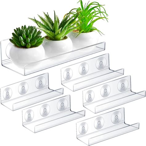 Amazon Yuxung Pack Suction Cup Shelf For Plants Window Inch