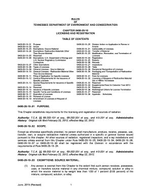 Fillable Online Pbadupws Nrc Ml A Tennessee Regulations