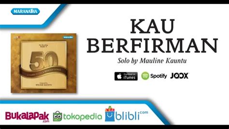 Kau Berfirman Mauline Kauntu Audio Youtube