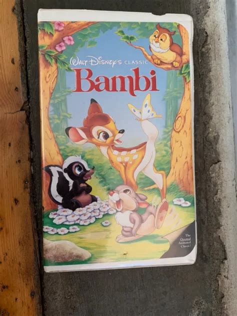 Bambi Disney Movie Black Diamond Edition Walt Disneys Classics Vhs