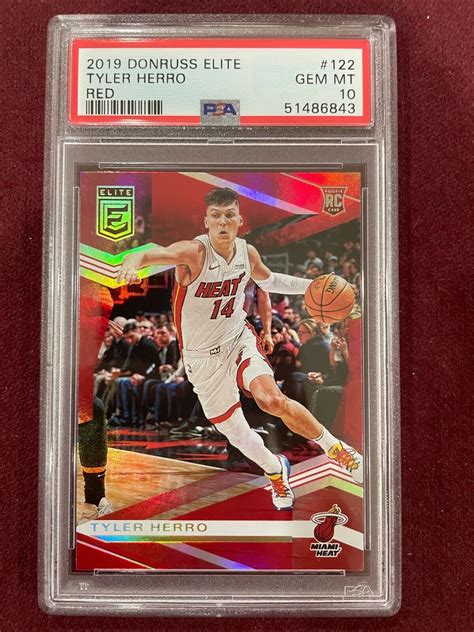 Tyler Herro 2019 Elite 122 Red Psa 10 Price Guide Sports Card Investor