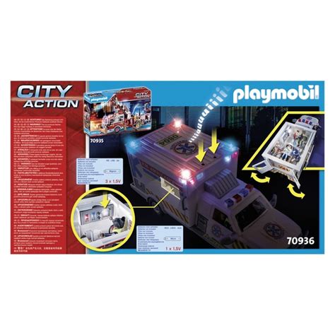 Playmobil City Action Ambulance Avec Secouristes Et Bless