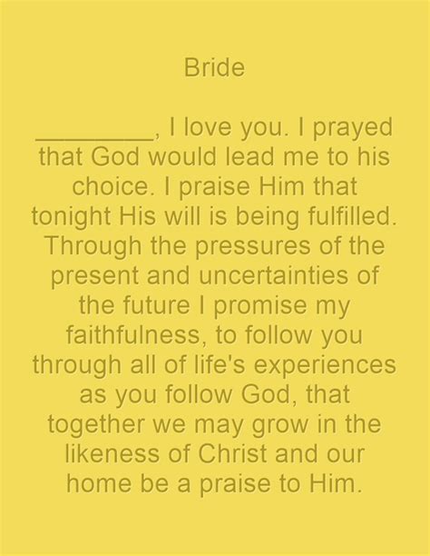 Christian Wedding Vows Examples For Groom And Bride