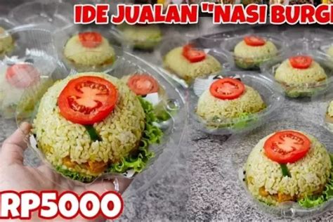 Ide Jualan Nasi Burger Modal Rp Ribu Lengkap Dengan Resep