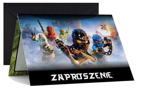 ZAPROSZENIE URODZINOWE LEGO NINJAGO ZAPROSZENIA 14231782132 Allegro Pl