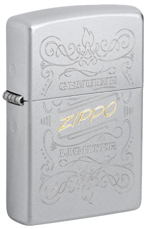 Satin Chrome Laser Two Tone 48782 Zippo Vn Zippo Vietnam