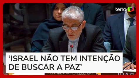 Ir Diz Na Onu Que N O Teve Escolha Em Ataque E Que Israel S