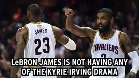 LeBron James Refutes Claims Of Kyrie Irving Drama YouTube Video