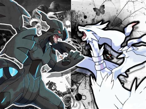 Zekrom and Reshiram Wallpaper by Pokelawe on DeviantArt