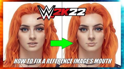 Wwe 2k22 Caw Tutorial Closing A Reference Images Mouth Adobe