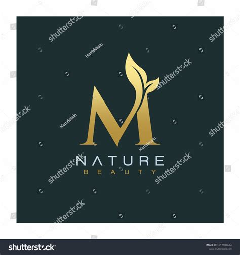 Letter M Luxury Letter Logo Design Stock Vector Royalty Free 1617104674