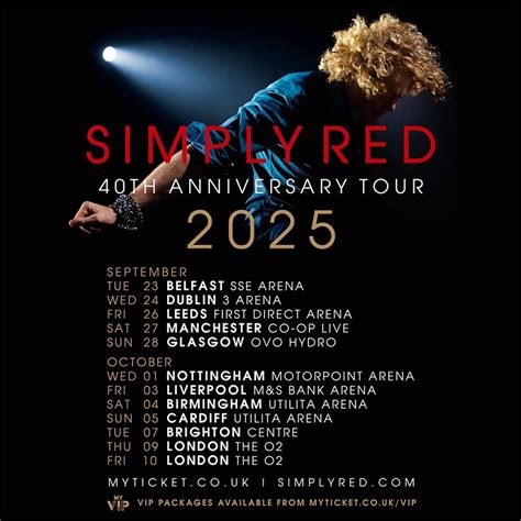 Simply Red | Utilita Arena - October 2025 - VIP Matchdays