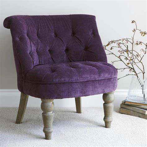 Purple Velvet Bedroom Chair | Velvet bedroom chair, Purple chair ...