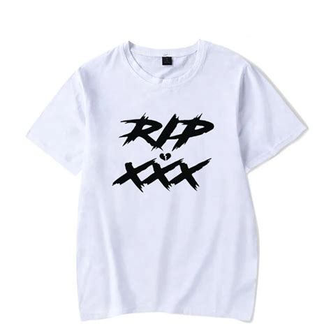 Rip Xxxtentacion T Shirts Men Summer Short Sleeve T Shirts Rap Xxx Tentacion Print Tops And Tees