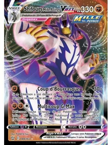 Pokemon Carte Pok Mon Shifours Mille Poings Vmax Eb Cartes