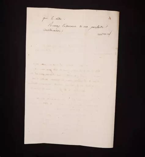 JEAN PIERRE BACHASSON COMTE de Montalivet Lettre manuscrite signée