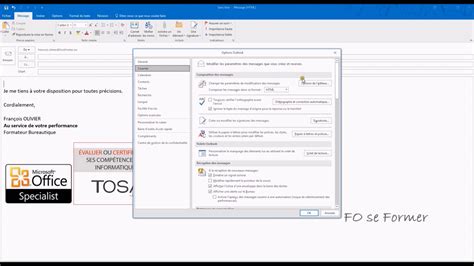 Outlook Insertion Automatique Et Correction Automatique Youtube