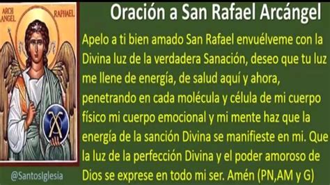 Collection of Oracion De San Rafael Arcangel | Oracion A San Rafael ...