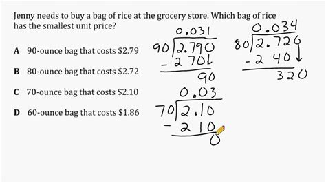 Unit Price Problems YouTube