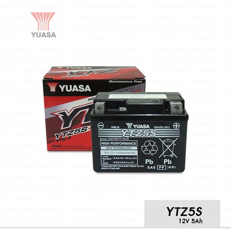 เปิดร้านใหม่ Yuasa Ytz5s Battery 12v 3 5ah แบตเตอรี่มอเตอร์ไซค์