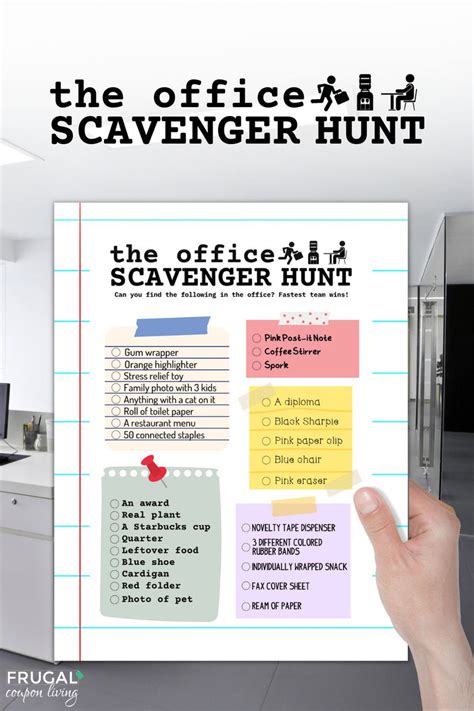 Office Scavenger Hunt Printable - Office Party Game Everyone Will Love ...