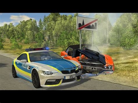 Police Chase Takedowns Pit Maneuvers 1 BeamNG Drive YouTube