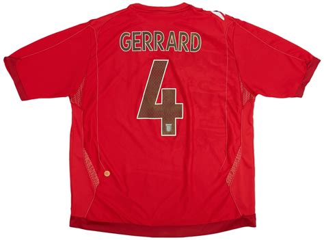 2006 08 England Away Shirt Gerrard 4 5 10 XXL