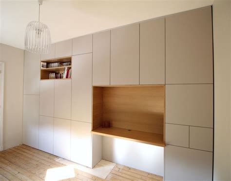 Mur De Rangements Avec Bureau Int Gr Ma Jolie Maison Architecture D