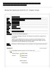 Chapter 16 Quiz Answers.pdf - Review Test Submission: BLK/HIS 212 ...