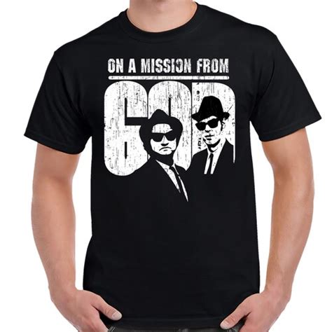 We Re On A Mission From God T Shirt The Blues Brothers Etsy