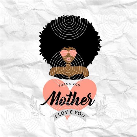 Afro Woman Mothers Day Svg Mother Svg Mom Svg Best Mom Etsy