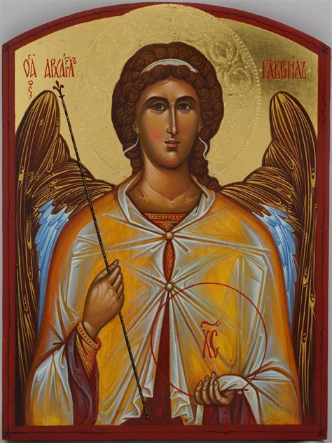 Archangel Gabriel Icon Arched Orthodox Icons Blessedmart