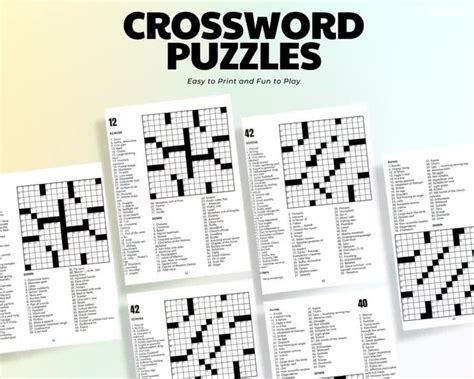 Free Printable Crossword Puzzles With Solutions Download Free