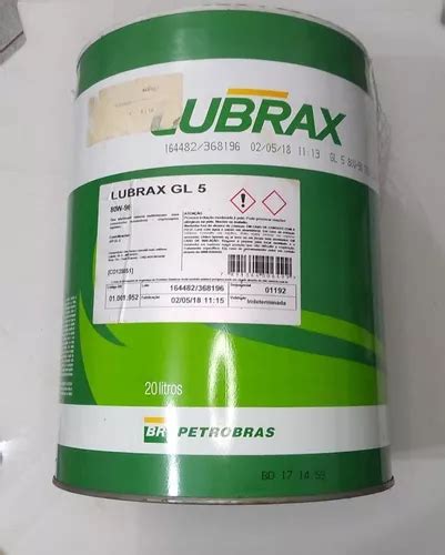 Óleo Engrenagem Lubrax 80w90 Gl 5 Mineral 20 Litros Parcelamento sem