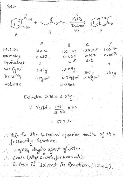 Solved 1 Formulate A Balanced Equation From The Problem K2co3 Oh