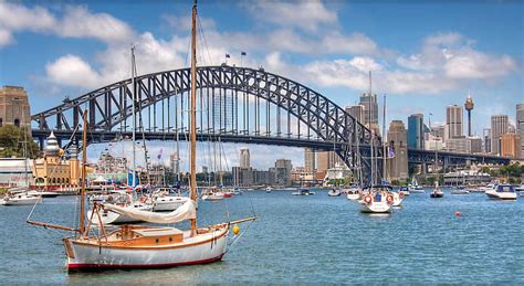 Sydney Harbour Bridge Cool Que Australia 1920x1080 Hd Wallpaper