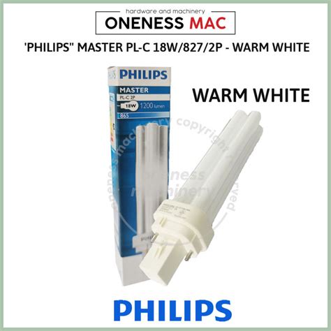 PHILIPS MASTER PL C 18W 827 2P WARM WHITE Lazada