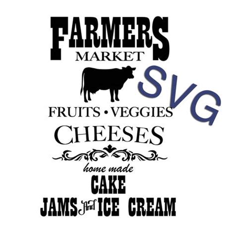 Farmers Market SVG Farmers Market Sign File Farmhouse - Etsy