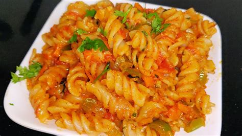 Masala Pasta Indian Style Pasta Recipe Spicy Masala Pasta Quick And