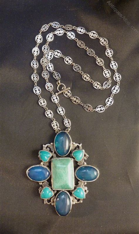 Amy Sandheim Arts And Crafts Semi Precious Stone Necklace Made From