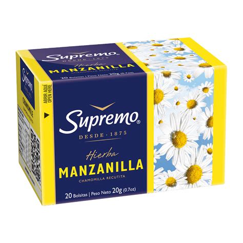 Té de Hierbas Supremo Manzanilla 20 Bolsitas