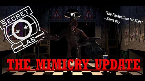 SCP SL THE MIMICRY UPDATE EXPLANATION BETA GAMEPLAY YouTube