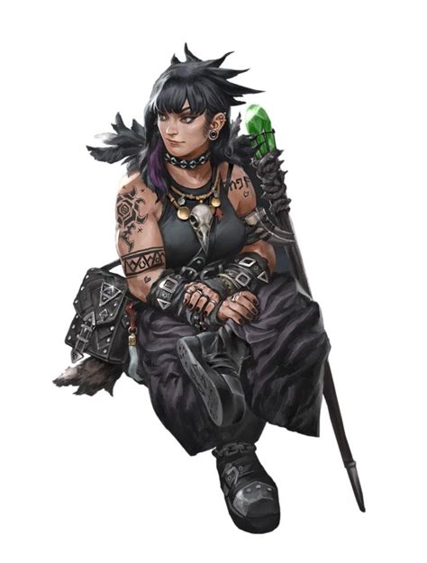 Female Dwarf Goth Witch Pathfinder 2E PFRPG PFSRD DND D D 3 5 4E 5E