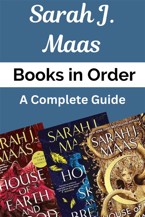 Sarah J Maas Books In Order Complete Series List