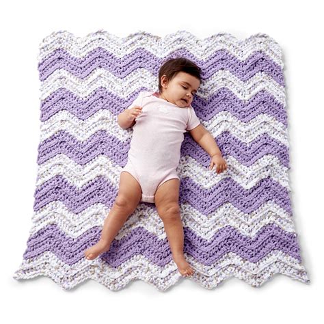 Bernat Baby Blanket Simple Chevron Baby Blanket Creative Crafting World