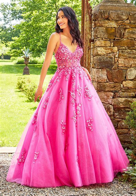 Beaded Tulle Ball Mori Lee Prom Dress Morilee