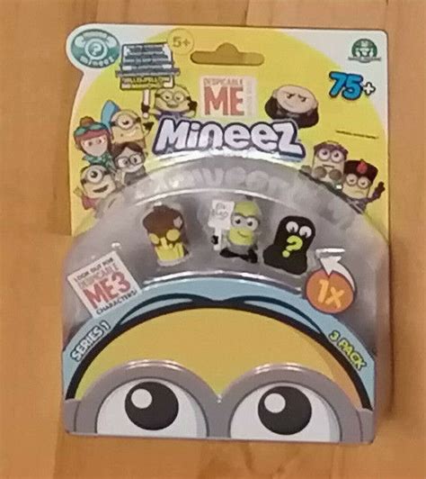 Mineez Minions Despicable Me Series 1 3 Pack Collectible Figures New