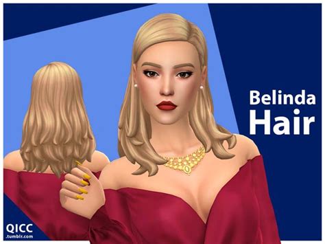 Belinda Hair Quirky Introvert Cc Sims Hair Sims Sims