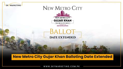 New Metro City Gujar Khan Balloting Date Extended Sky Marketing