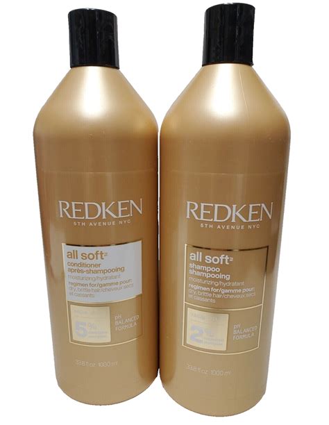 Redken All Soft Shampoo And Conditioner Sealed 338 Oz Duo Set And Liter Pumps Ebay